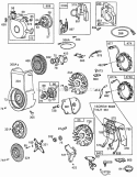 Blower HsgRewind AssyElect Diagram and Parts List for 253417-0133-99  Briggs and Stratton Engine
